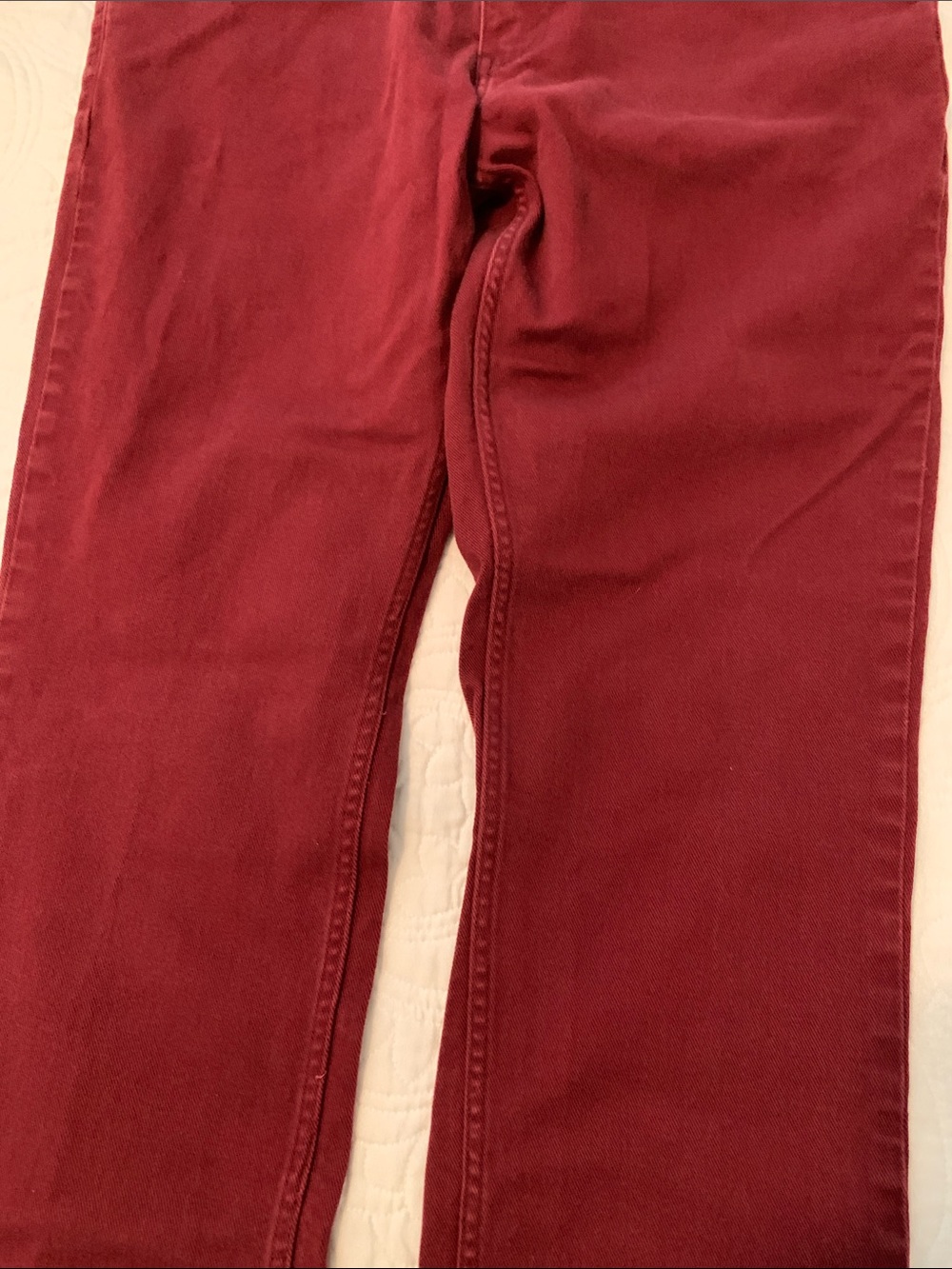 Levi 511 Men's Burgundy Slim Straight Jeans - Size W38 L34 - Picture 5 of 12